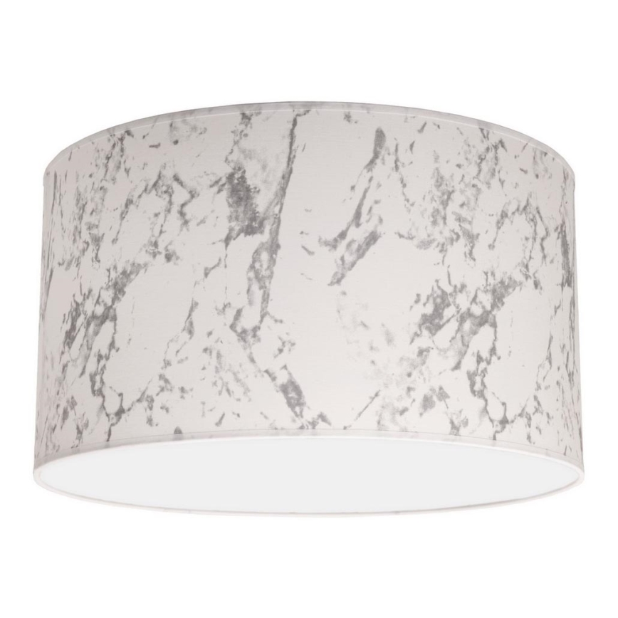 Duolla - Lampa sufitowa MARBLE 1xE27/40W/230V śr. 45 cm biała/szara