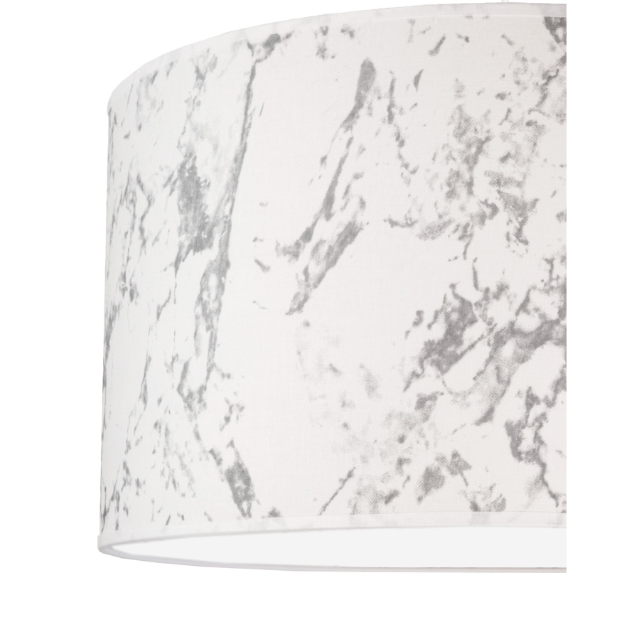 Duolla - Lampa sufitowa MARBLE 1xE27/40W/230V śr. 45 cm biała/szara