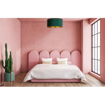 Duolla - Lampa sufitowa ROLLER 3xE27/15W/230V śr. 60 cm ciemnozielona/złota