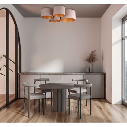 Duolla - Lampa sufitowa ROLLER PENTO 5xE27/60W/230V brązowe