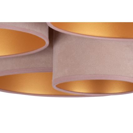 Duolla - Lampa sufitowa ROLLER PENTO 5xE27/60W/230V brązowe