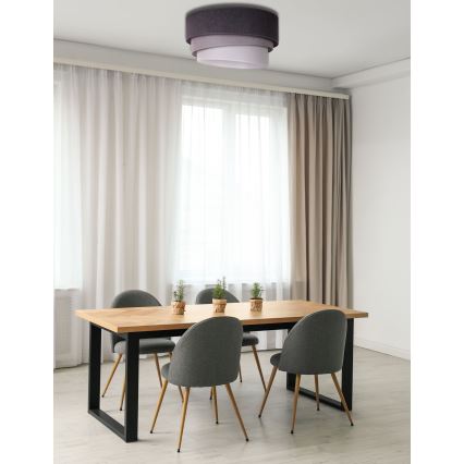Duolla - Lampa sufitowa TRIO 1xE27/15W/230V śr. 45 cm antracyt/szary/biały