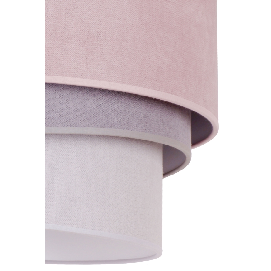 Duolla - Lampa sufitowa TRIO 1xE27/15W/230V śr. 45 cm różowy/szary/biały