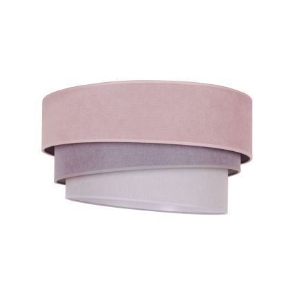 Duolla - Lampa sufitowa TRIO 1xE27/15W/230V śr. 45 cm różowy/szary/biały