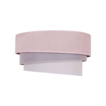 Duolla - Lampa sufitowa TRIO 1xE27/15W/230V śr. 45 cm różowy/szary/biały