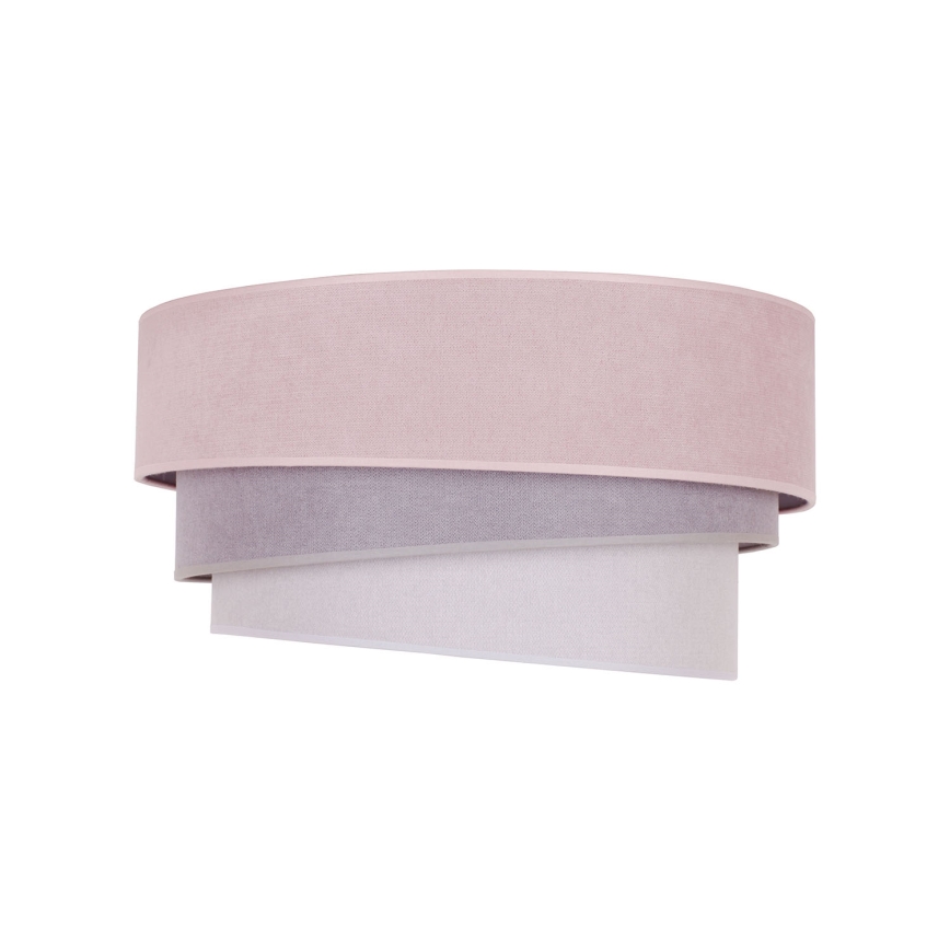 Duolla - Lampa sufitowa TRIO 1xE27/15W/230V śr. 45 cm różowy/szary/biały