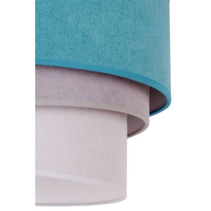 Duolla - Lampa sufitowa TRIO 1xE27/15W/230V śr. 45 cm turkus/szary/biały