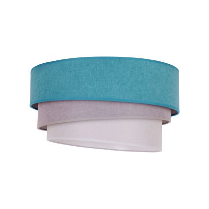 Duolla - Lampa sufitowa TRIO 1xE27/15W/230V śr. 45 cm turkus/szary/biały