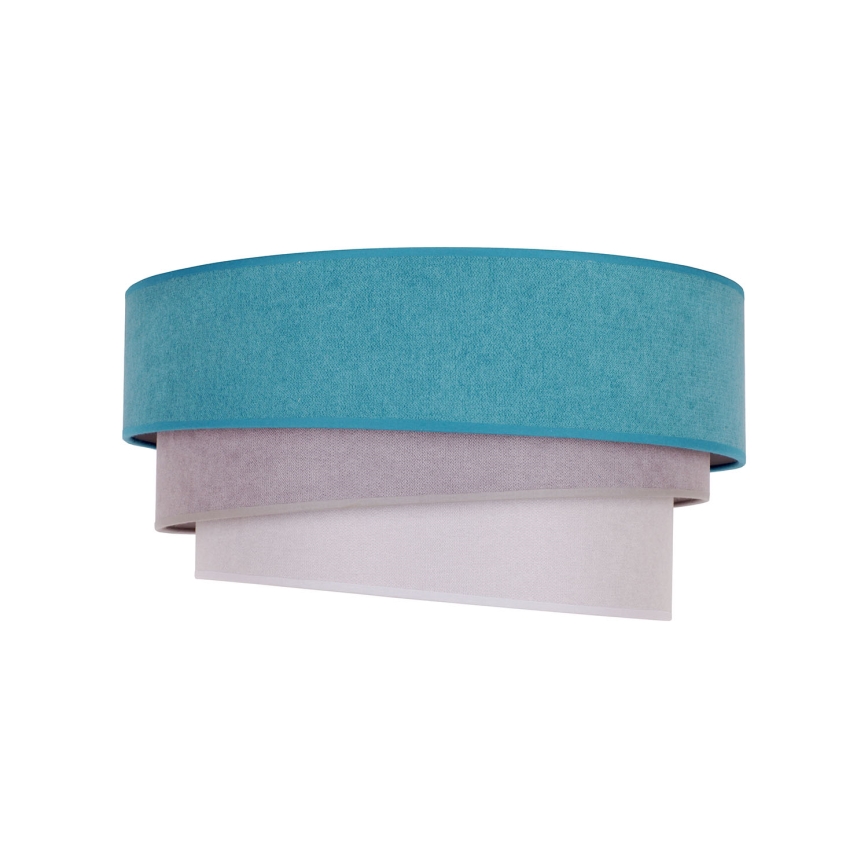 Duolla - Lampa sufitowa TRIO 1xE27/15W/230V śr. 45 cm turkus/szary/biały