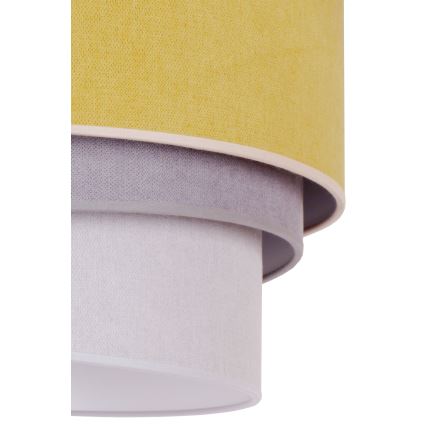 Duolla - Lampa sufitowa TRIO 1xE27/15W/230V śr. 45 cm żółty/szary/biały