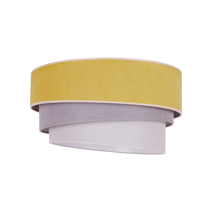 Duolla - Lampa sufitowa TRIO 1xE27/15W/230V śr. 45 cm żółty/szary/biały