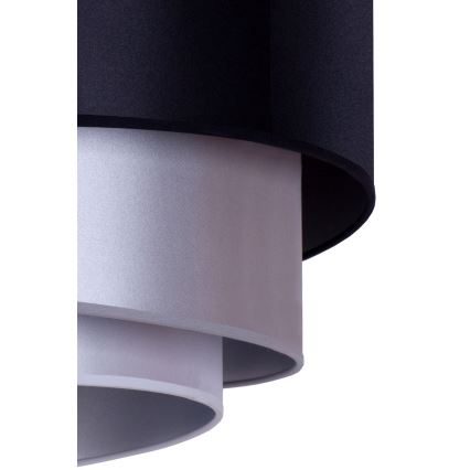 Duolla - Lampa sufitowa TRIO 1xE27/15W/230V śr. 45 cm czarny/srebrny