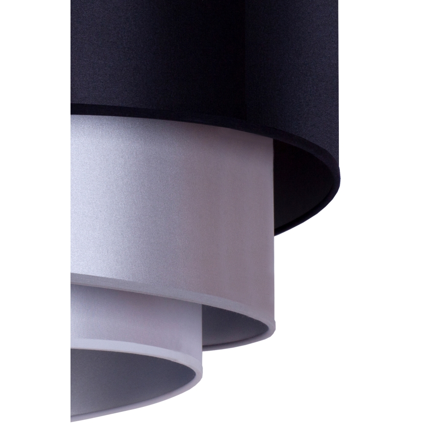 Duolla - Lampa sufitowa TRIO 1xE27/15W/230V śr. 45 cm czarny/srebrny