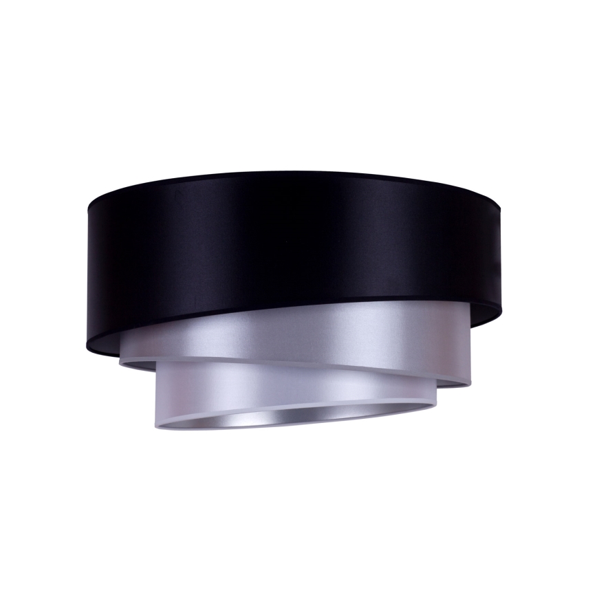 Duolla - Lampa sufitowa TRIO 1xE27/15W/230V śr. 45 cm czarny/srebrny
