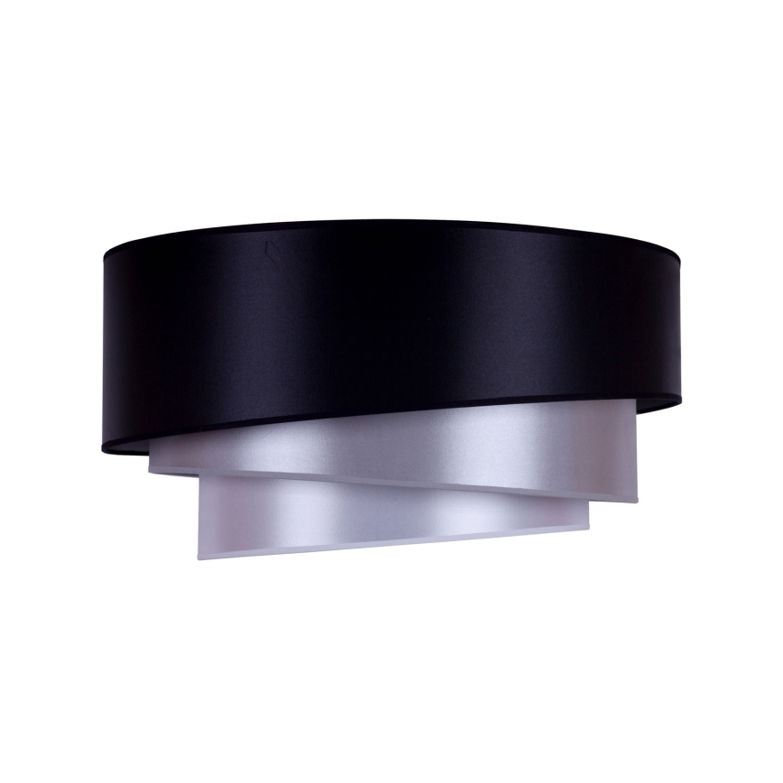 Duolla - Lampa sufitowa TRIO 1xE27/15W/230V śr. 45 cm czarny/srebrny