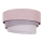 Duolla - Lampa sufitowa TRIO 1xE27/15W/230V śr. 45 cm różowy/szary/biały