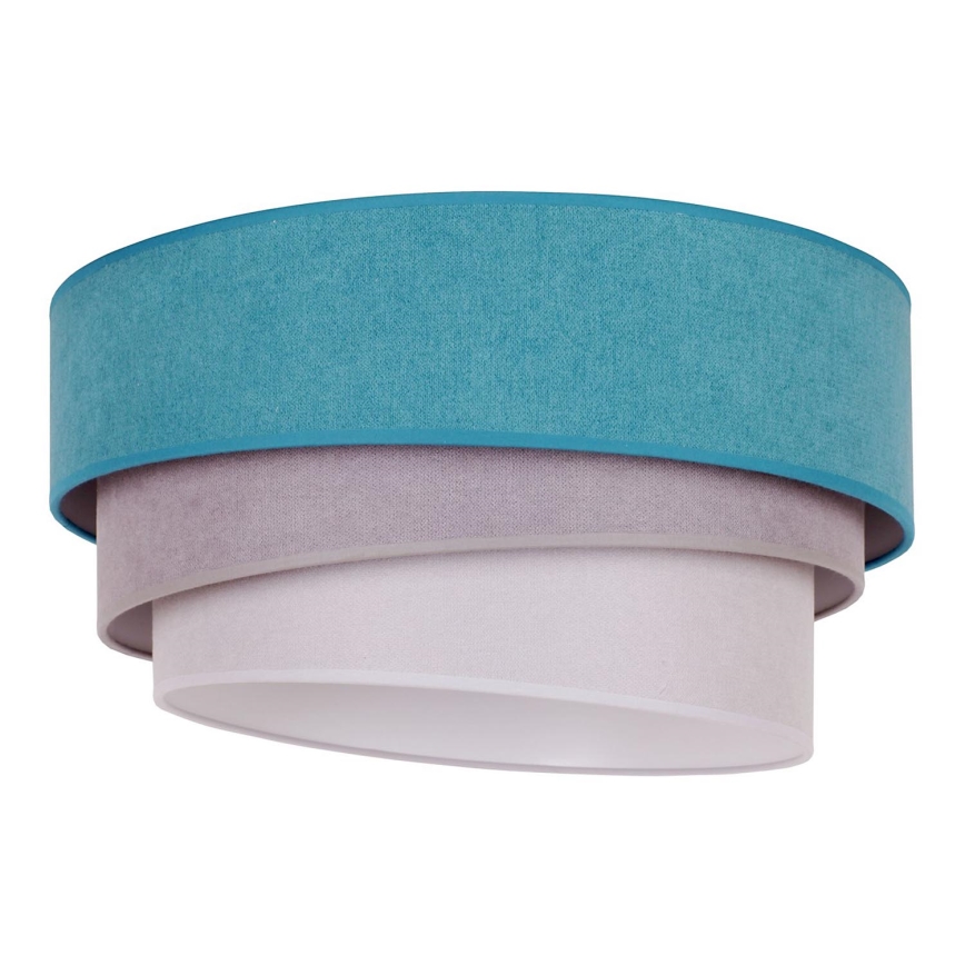 Duolla - Lampa sufitowa TRIO 1xE27/15W/230V śr. 45 cm turkus/szary/biały