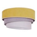Duolla - Lampa sufitowa TRIO 1xE27/15W/230V śr. 45 cm żółty/szary/biały