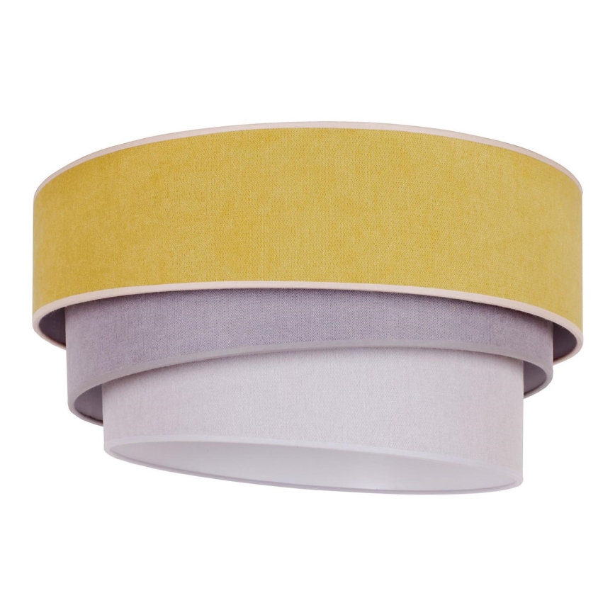 Duolla - Lampa sufitowa TRIO 1xE27/15W/230V śr. 45 cm żółty/szary/biały