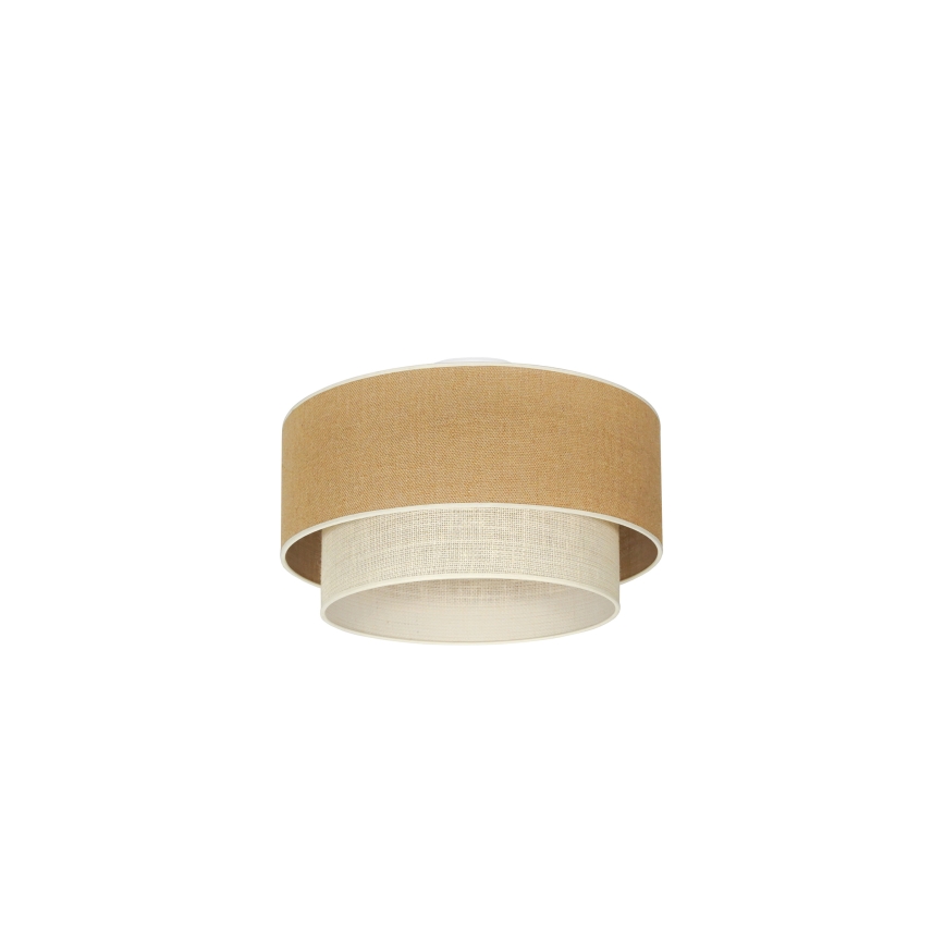 Duolla - Lampa sufitowa YUTE BOHO 1xE27/15W/230V śr. 45 cm brązowa/kremowa