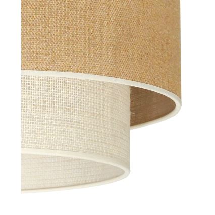 Duolla - Lampa sufitowa YUTE BOHO 1xE27/15W/230V śr. 45 cm brązowa/kremowa