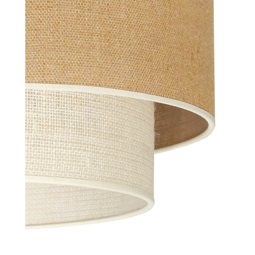 Duolla - Lampa sufitowa YUTE BOHO 1xE27/15W/230V śr. 45 cm brązowa/kremowa
