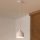 Duolla - Lampa wisząca na lince IRONLINE 1xE27/15W/230V śr. 17 cm biała