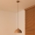 Duolla - Lampa wisząca na lince IRONLINE 1xE27/15W/230V śr. 27 cm beżowa/miedziana