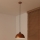 Duolla - Lampa wisząca na lince IRONLINE 1xE27/15W/230V Ø 27 cm miedziany/czarny