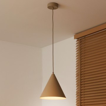 Duolla - Lampa wisząca na lince IRONLINE 1xG9/3W/230V Ø 25 cm beżowa