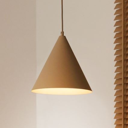 Duolla - Lampa wisząca na lince IRONLINE 1xG9/3W/230V Ø 25 cm beżowa