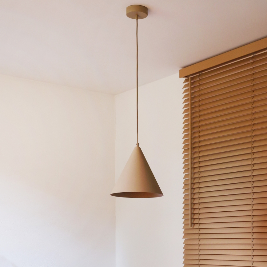 Duolla - Lampa wisząca na lince IRONLINE 1xG9/3W/230V Ø 25 cm beżowa