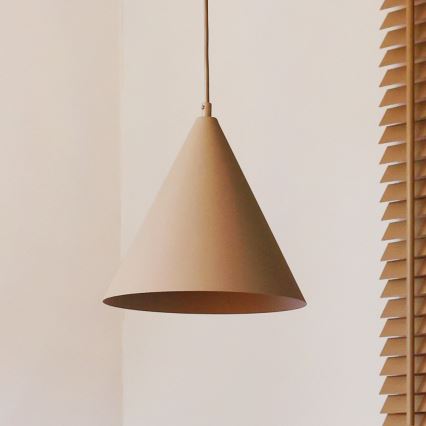 Duolla - Lampa wisząca na lince IRONLINE 1xG9/3W/230V Ø 25 cm beżowa