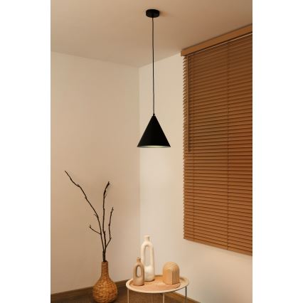 Duolla - Lampa wisząca na lince IRONLINE 1xG9/3W/230V Ø 25 cm czarna