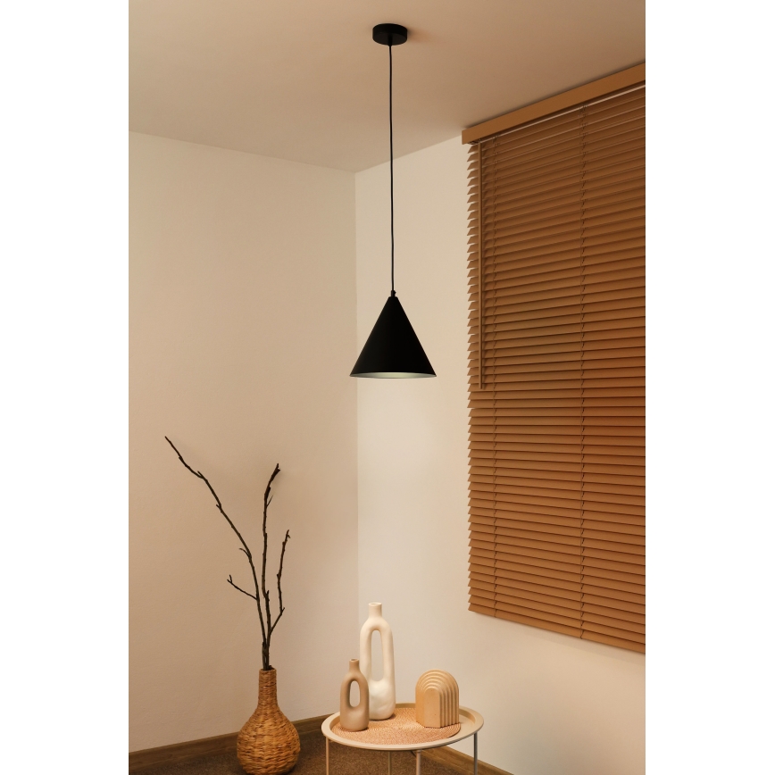 Duolla - Lampa wisząca na lince IRONLINE 1xG9/3W/230V Ø 25 cm czarna
