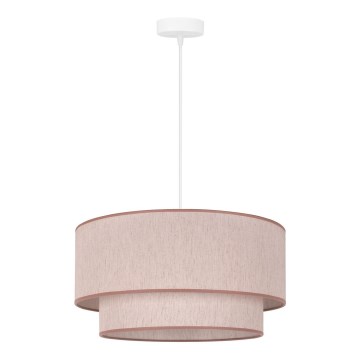 Duolla - Lampa wisząca na linkach BOHO 1xE27/40W/230V śr. 45 cm beżowa
