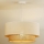 Duolla - Lampa wisząca na linkach BOHO 1xE27/40W/230V śr. 45 cm kremowo-brązowa