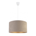 Duolla - Lampa wisząca na linkach ROLLER 1xE27/40W/230V śr. 40 cm szara