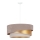 Duolla - Lampa wisząca na linkę KOBO 1xE27/15W/230V śr. 45 cm beżowy/złoty/kremowy