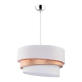 Duolla - Lampa wisząca na linkę TRIO 1xE27/40W/230V śr. 45 cm złoto/biała