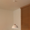 Duolla - Lampa wisząca na przewodzie IRONLINE 1xE27/15W/230V śr. 27 cm biała/miedziana