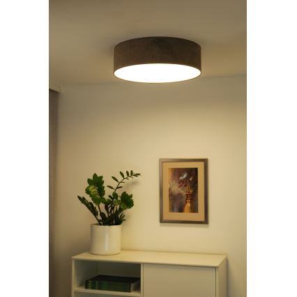 Duolla - LED Plafon CORTINA LED/26W/230V śr. 30 cm 4000K brązowy