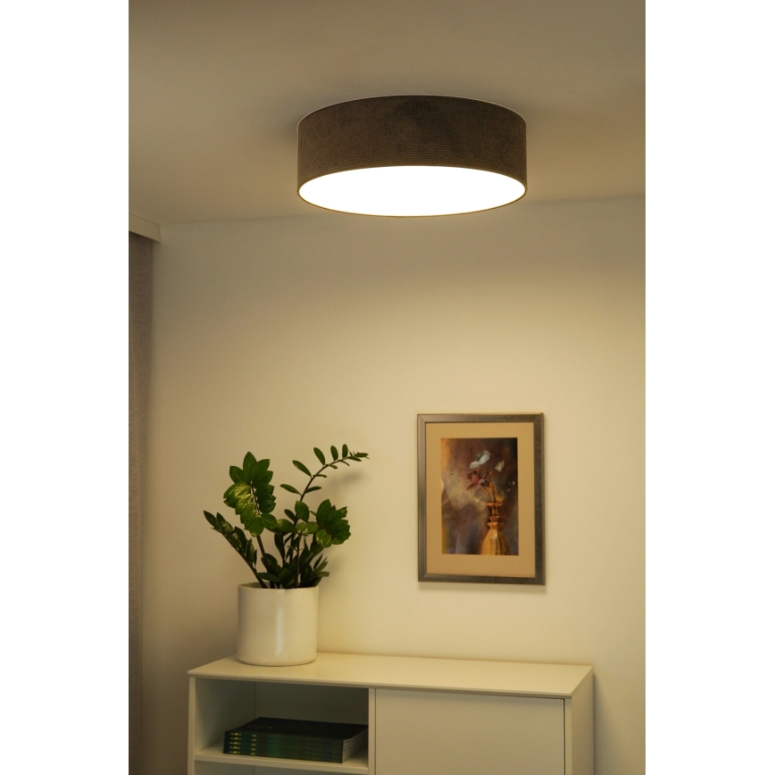 Duolla - LED Plafon CORTINA LED/26W/230V śr. 30 cm 4000K brązowy
