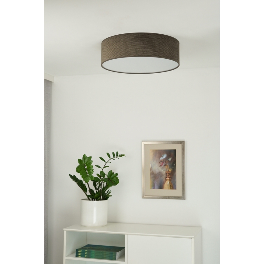 Duolla - LED Plafon CORTINA LED/26W/230V śr. 30 cm 4000K brązowy