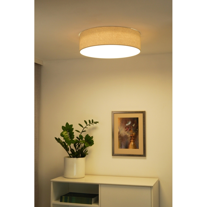 Duolla - LED Plafon CORTINA LED/26W/230V śr. 30 cm 4000K kremowy