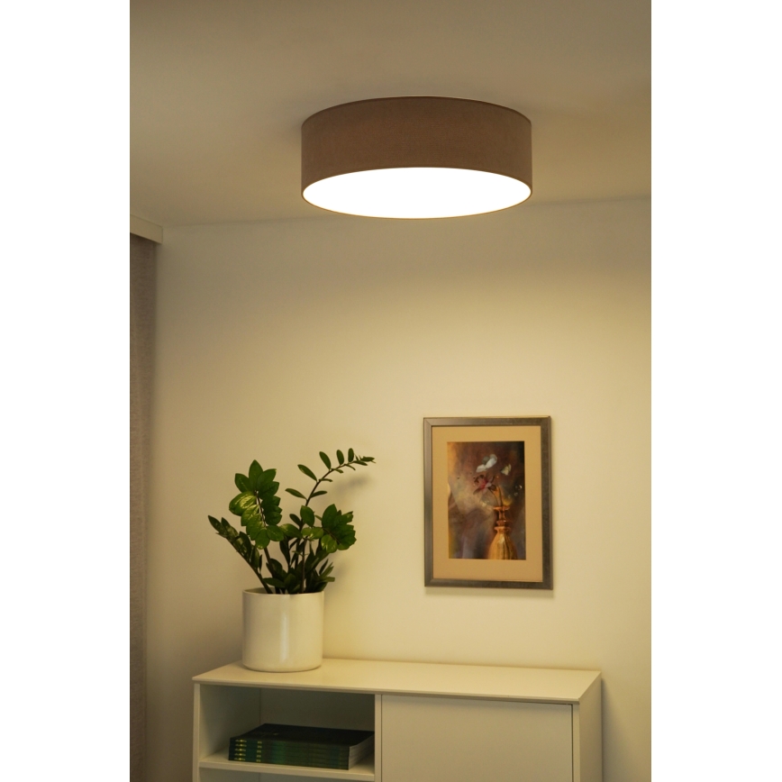 Duolla - LED Plafon CORTINA LED/26W/230V śr. 45 cm 4000K brązowy