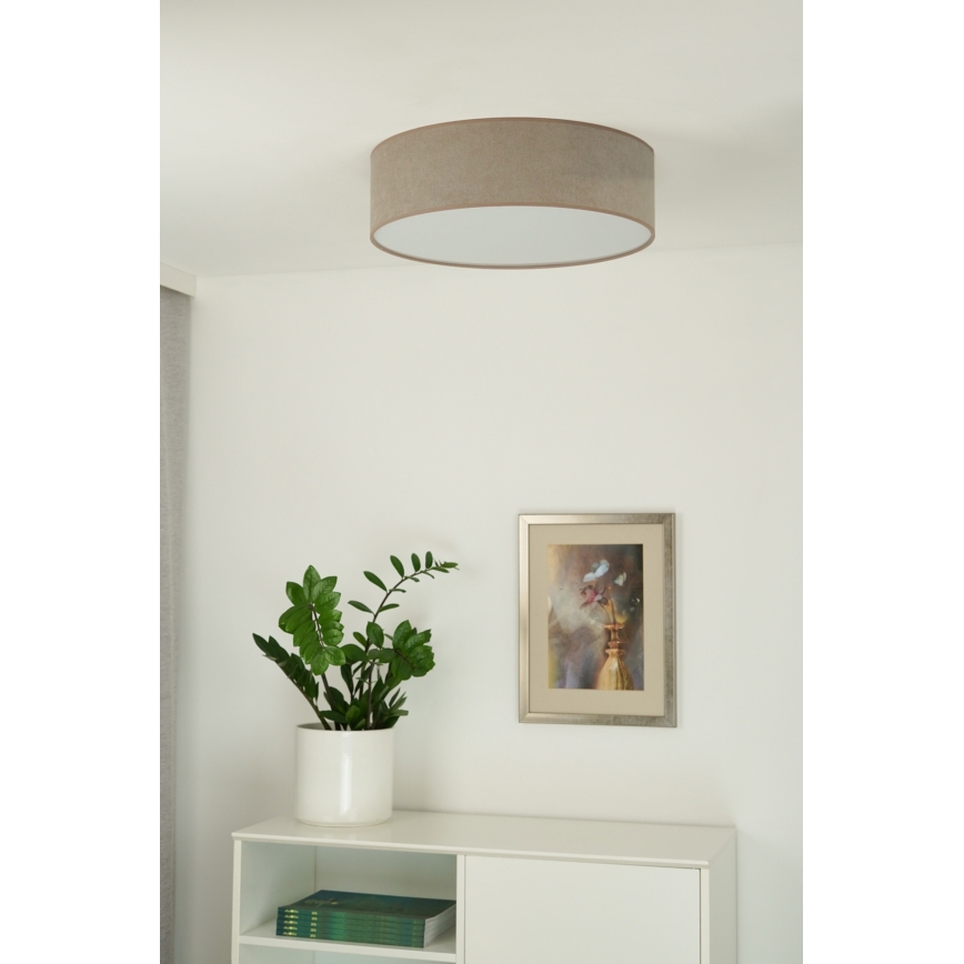 Duolla - LED Plafon CORTINA LED/26W/230V śr. 45 cm 4000K brązowy