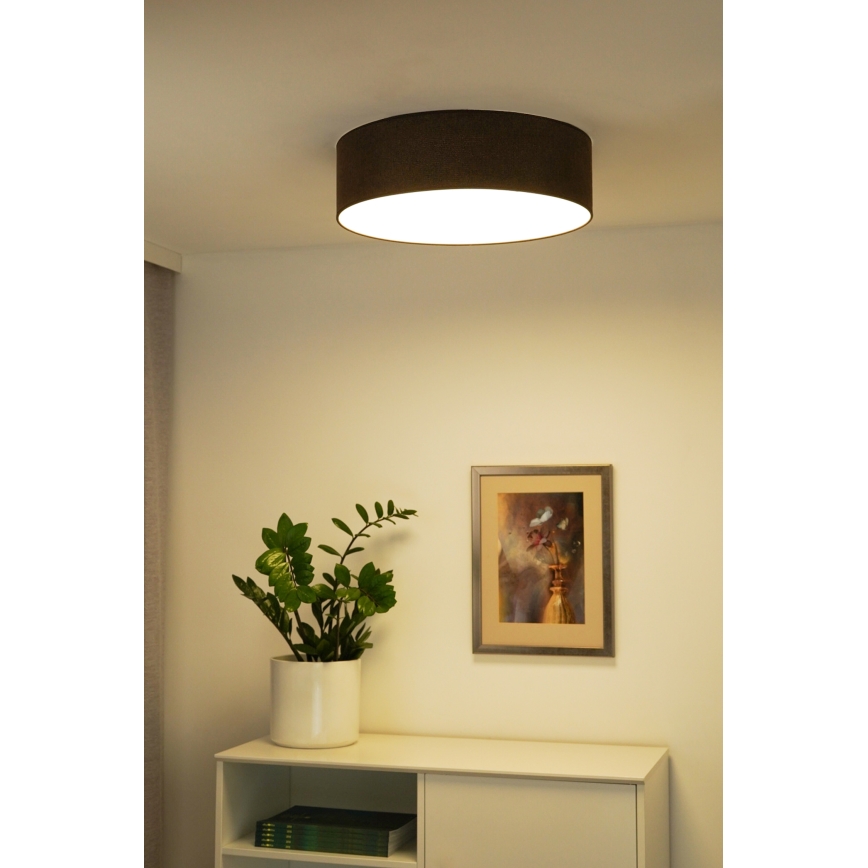 Duolla - LED Plafon CORTINA LED/26W/230V śr. 45 cm 4000K brązowy