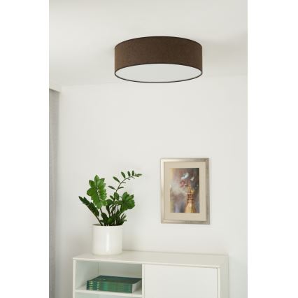 Duolla - LED Plafon CORTINA LED/26W/230V śr. 45 cm 4000K brązowy