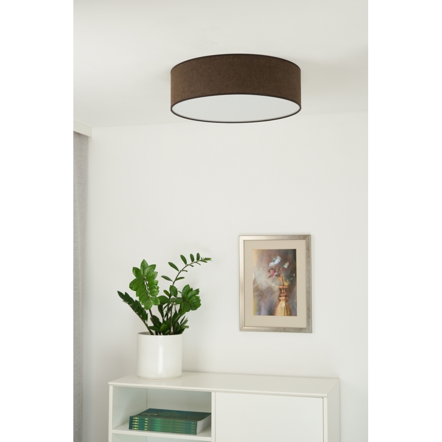 Duolla - LED Plafon CORTINA LED/26W/230V śr. 45 cm 4000K brązowy